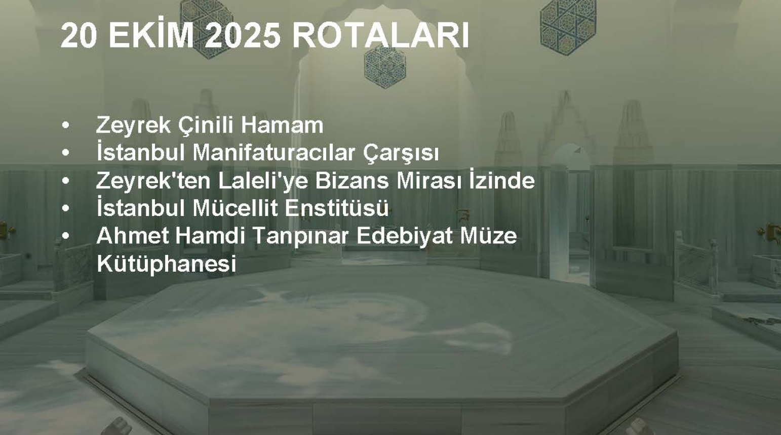 AÇIK KAPI MİMARLIK FESTİVALİ 20 EKİM 2025