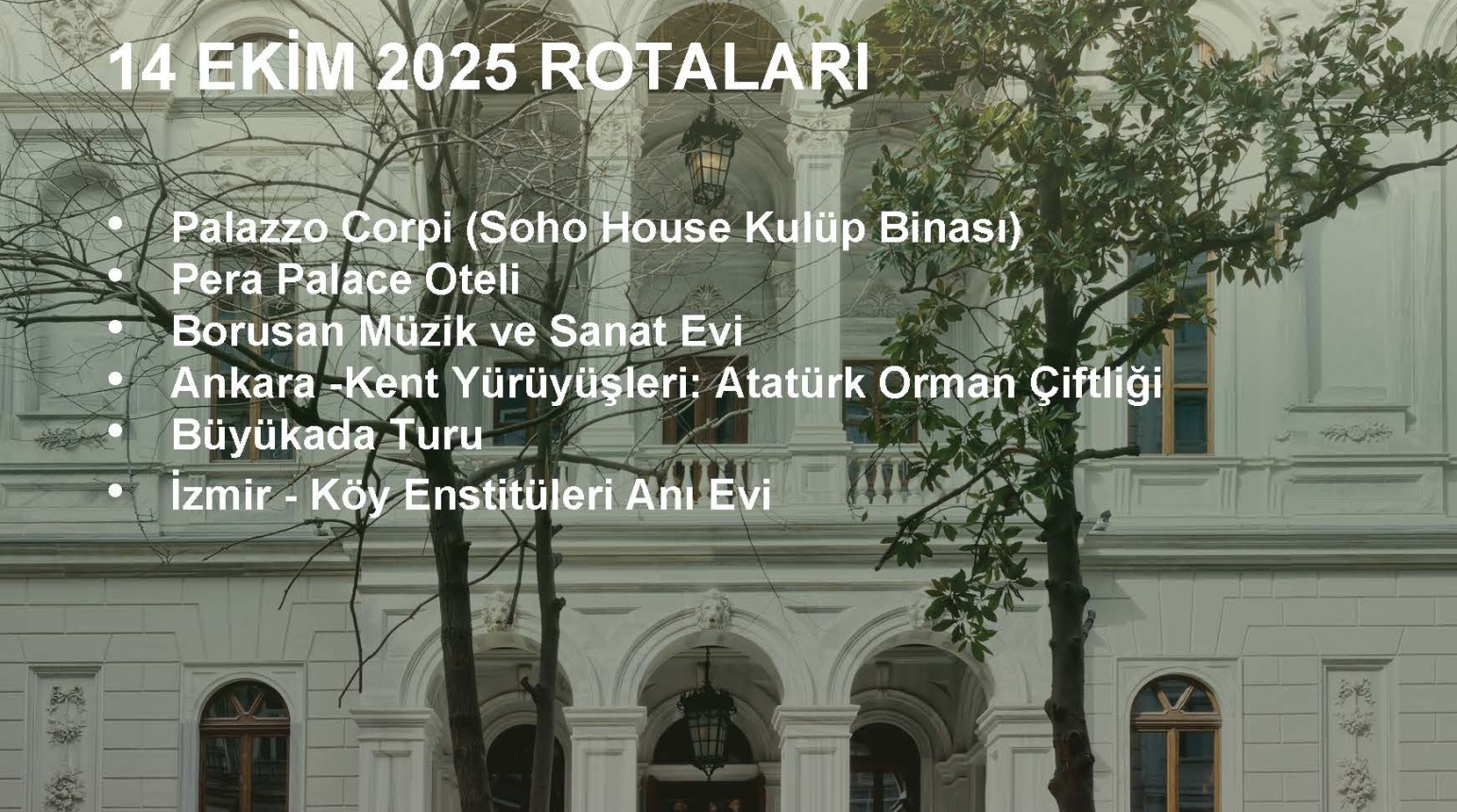 AÇIK KAPI MİMARLIK FESTİVALİ 14 EKİM 2025